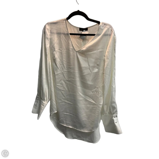 Blouse Long Sleeve By Limited In White, Size: M