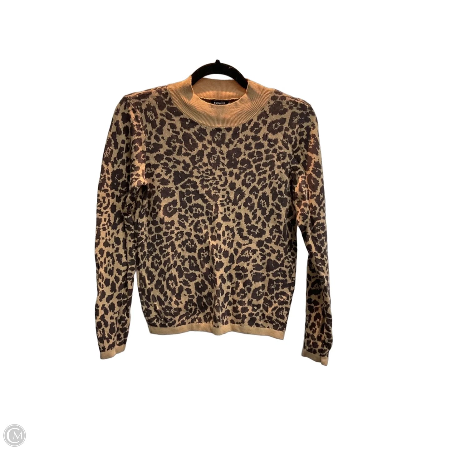 Sweater By Express In Animal Print, Size: L