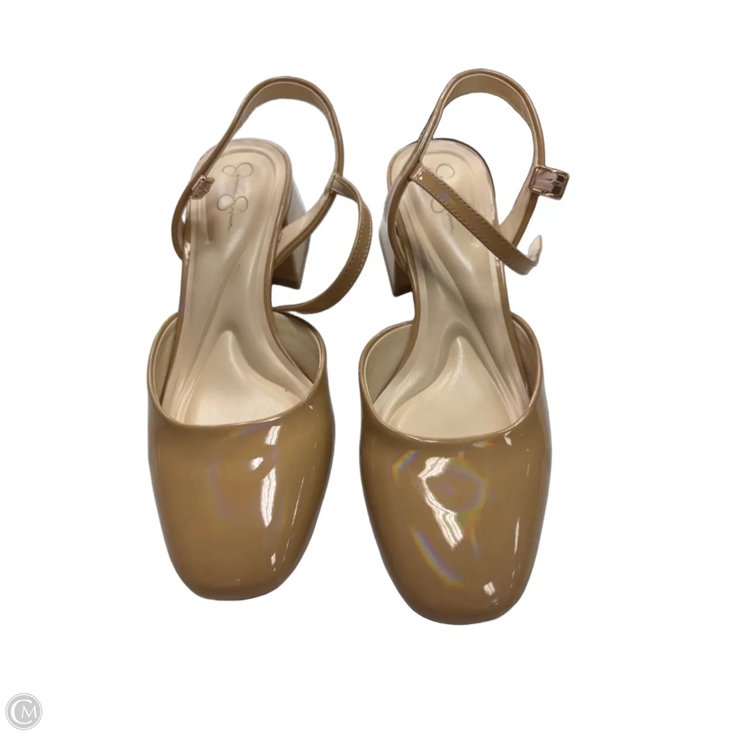 Shoes Heels Block By Jessica Simpson In Tan, Size: 9