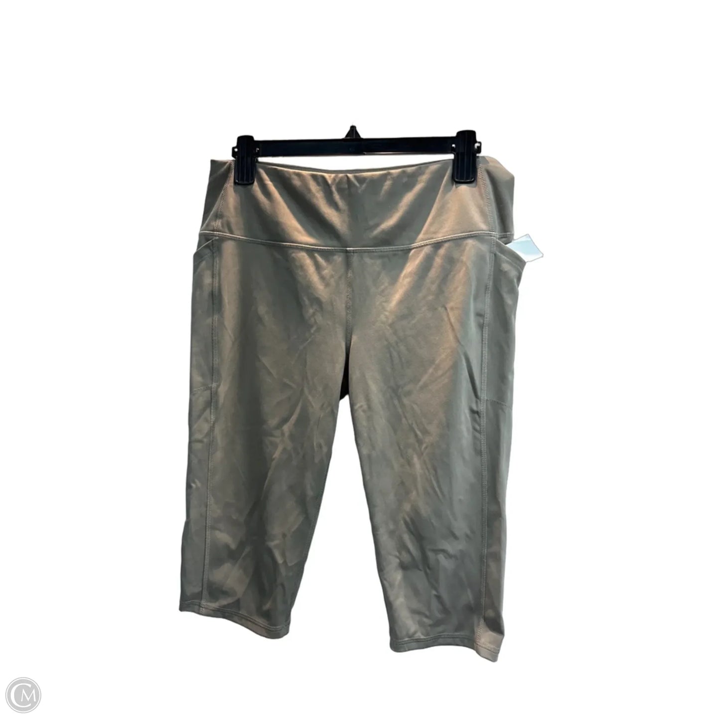 Athletic Leggings Capris By Dsg Outerwear In Taupe, Size: L