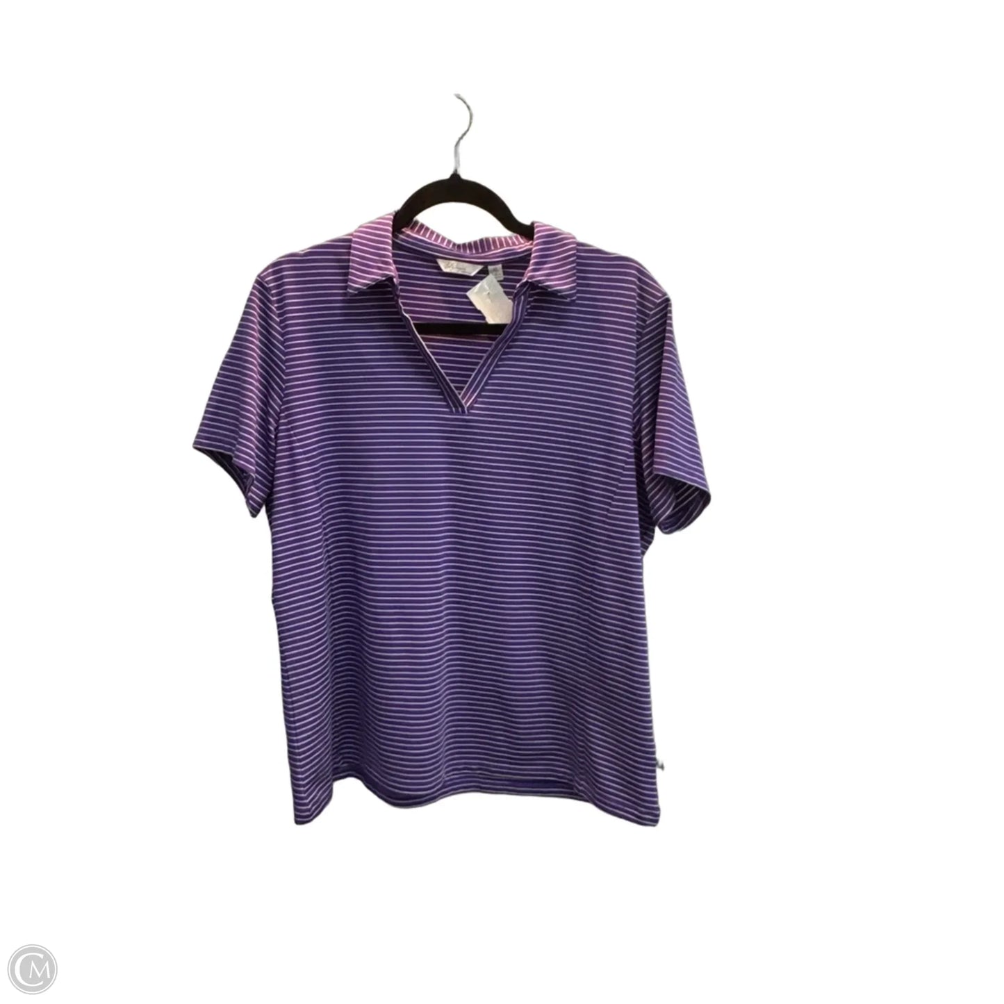 Athletic Top Short Sleeve By Lady Hagen In Purple, Size: Xl