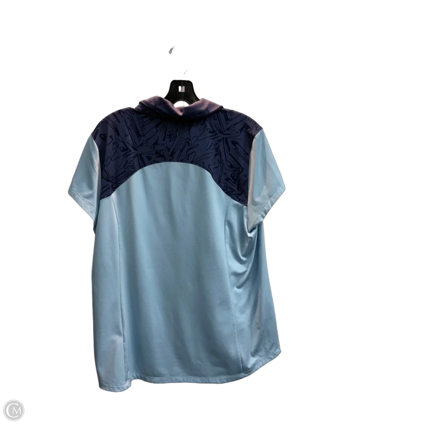 Athletic Top Short Sleeve By Under Armour In Blue, Size: Xl