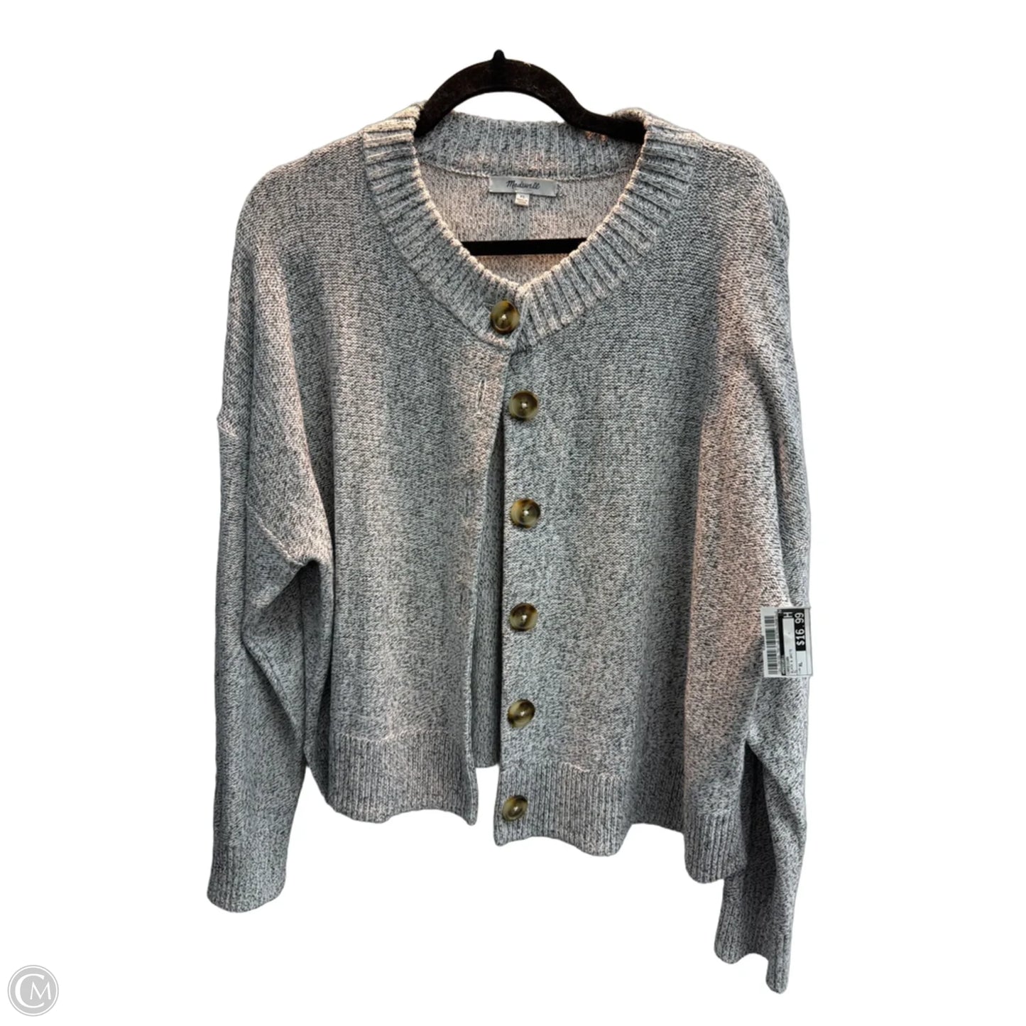 Cardigan By Madewell In Black & White, Size: Xl
