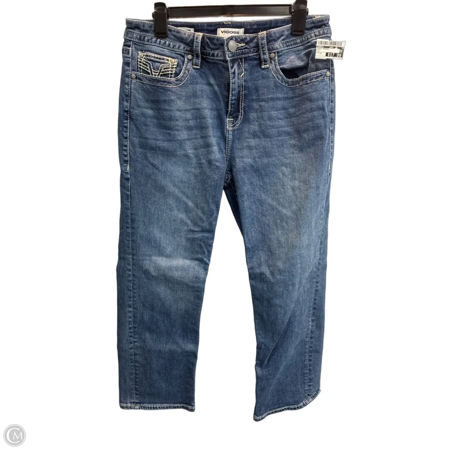 Jeans Cropped By Vigoss In Blue, Size: 12