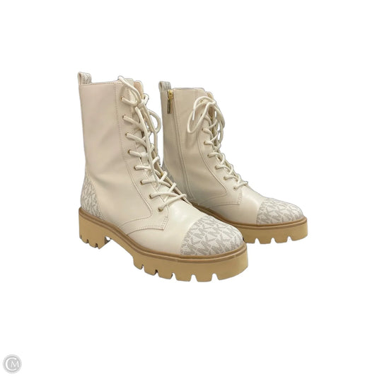 Boots Combat By Michael By Michael Kors In Beige, Size: 8