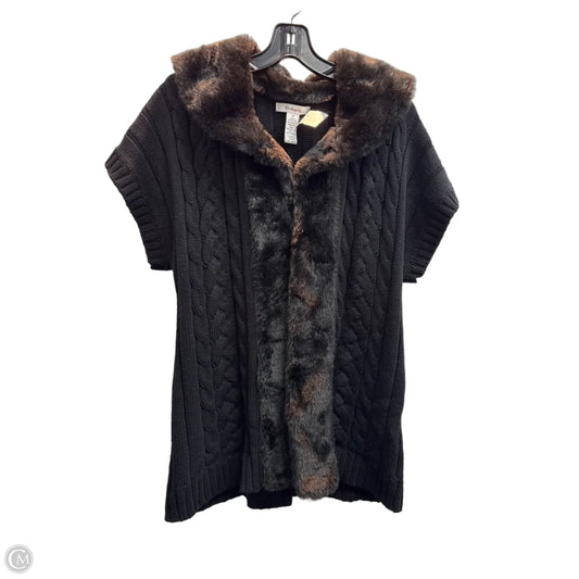 Vest Sweater By Style And Company In Black, Size: M