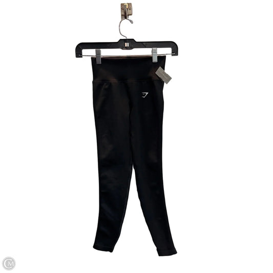Athletic Leggings By Gym Shark In Black, Size: Xs