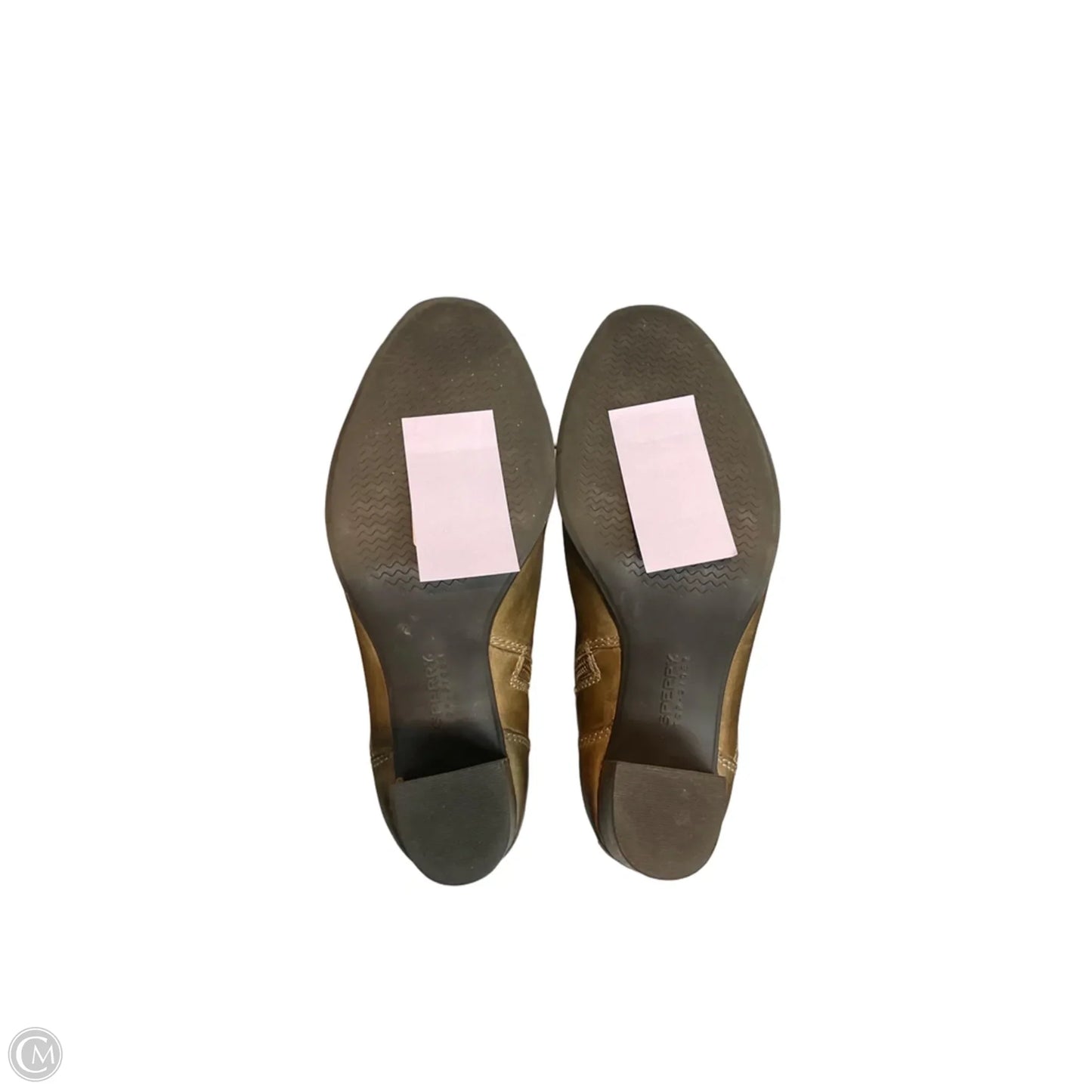 Boots Ankle Heels By Sperry In Tan, Size: 10