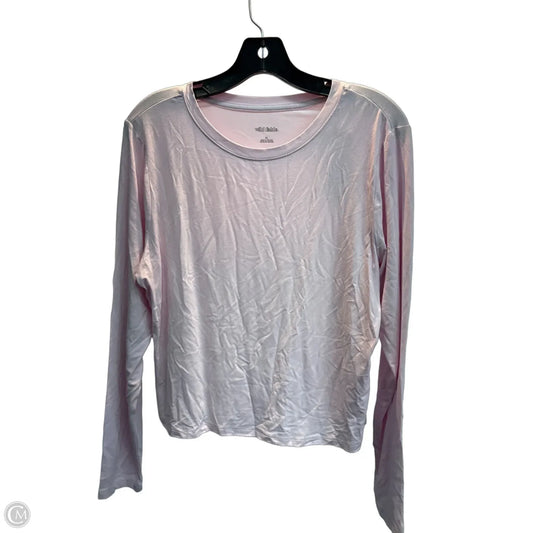 Top Long Sleeve Basic By Wild Fable In Pink, Size: Xl