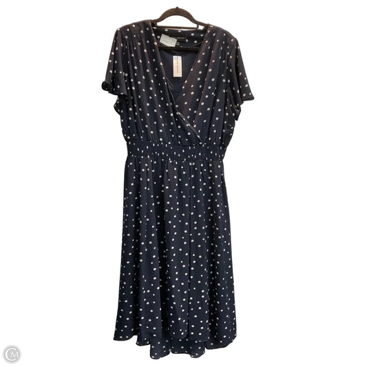 Dress Casual Maxi By Lane Bryant In Polkadot Pattern, Size: 1x