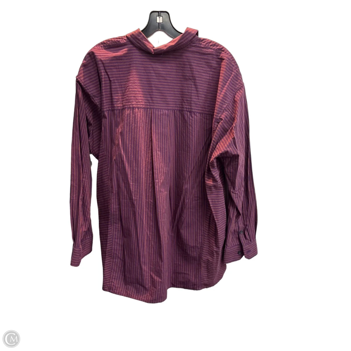 Top Long Sleeve By Madewell In Striped Pattern, Size: M