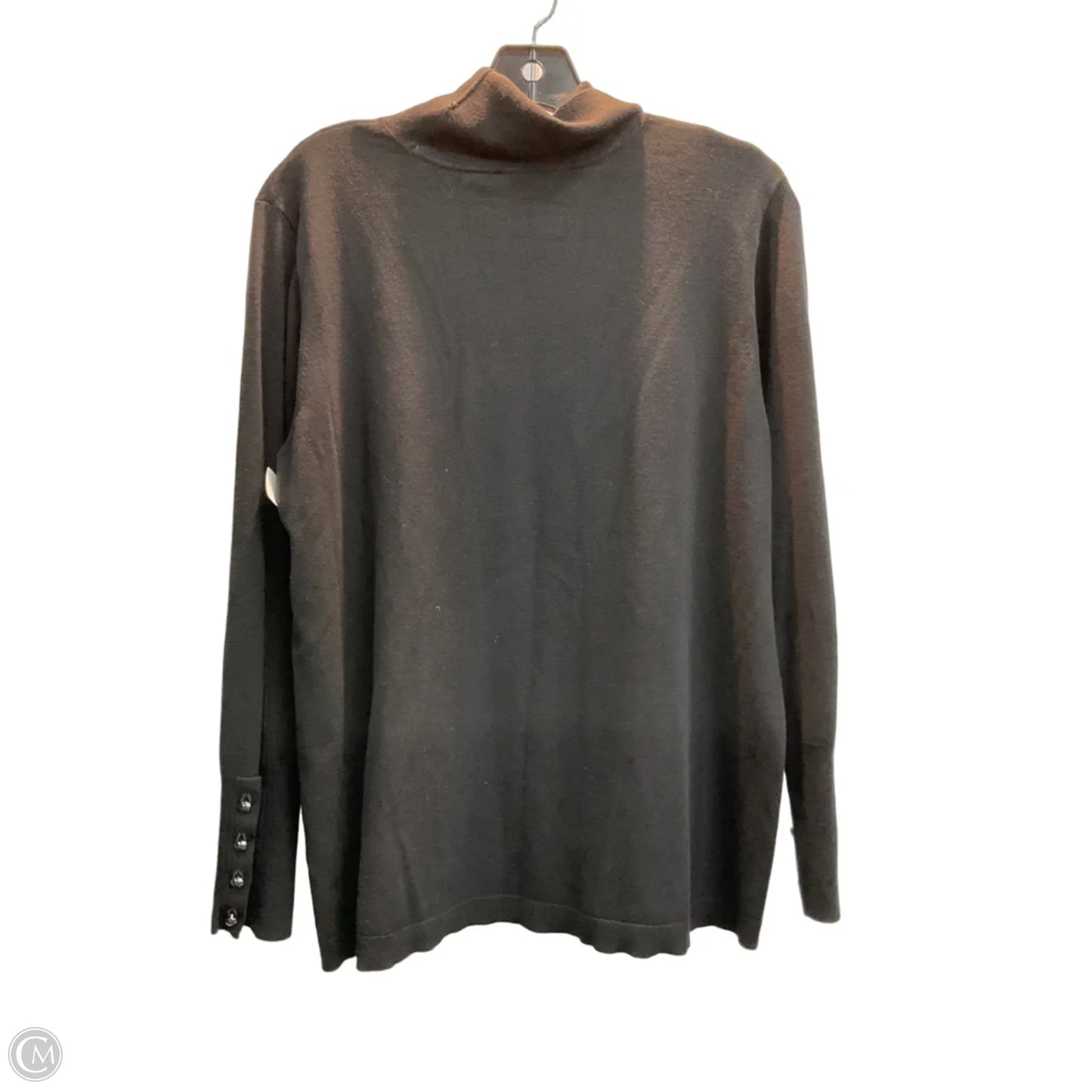 Top Long Sleeve By Chicos In Black, Size: Xl