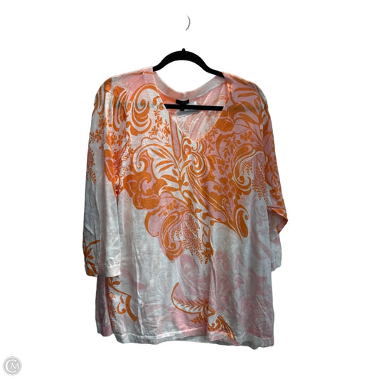Top Long Sleeve By Talbots In Multi-colored, Size: 3x