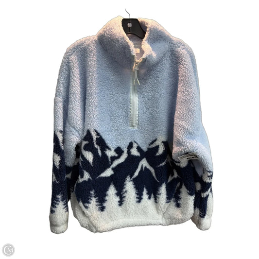Jacket Faux Fur & Sherpa By No Boundaries In Blue, Size: Xl