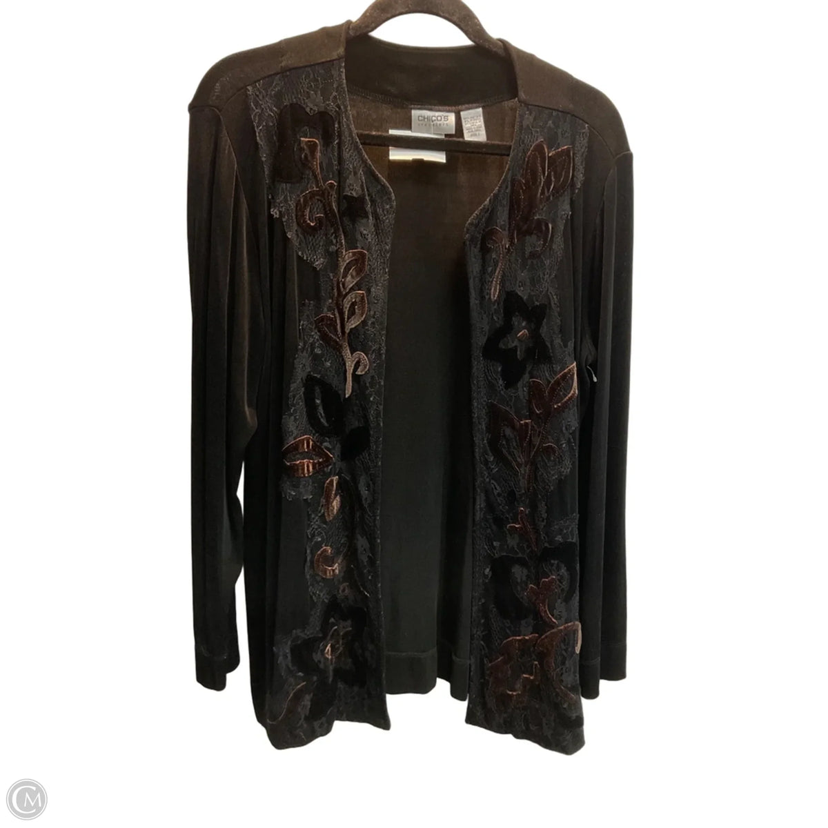 Cardigan By Chicos In Black, Size: L