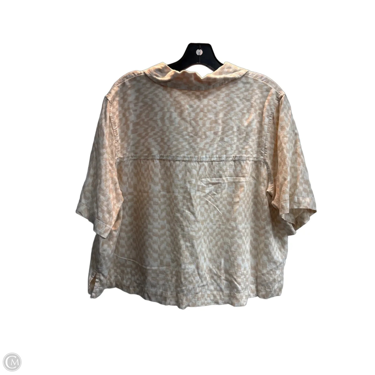 Top Short Sleeve By Universal Thread In Tan, Size: L