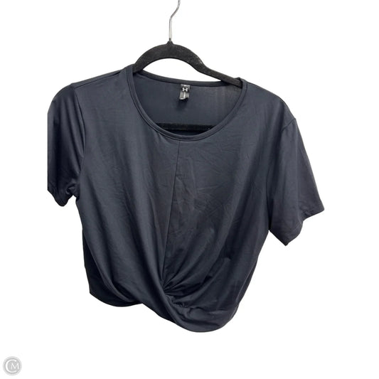 Top Short Sleeve By Under Armour In Black, Size: L