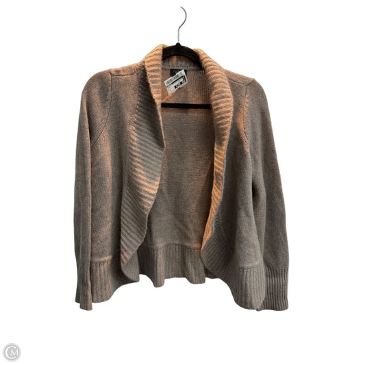Sweater Cardigan Cashmere By Talbots In Taupe, Size: S
