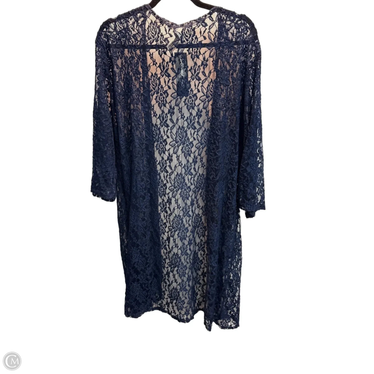Kimono By Double Take In Navy, Size: 3x