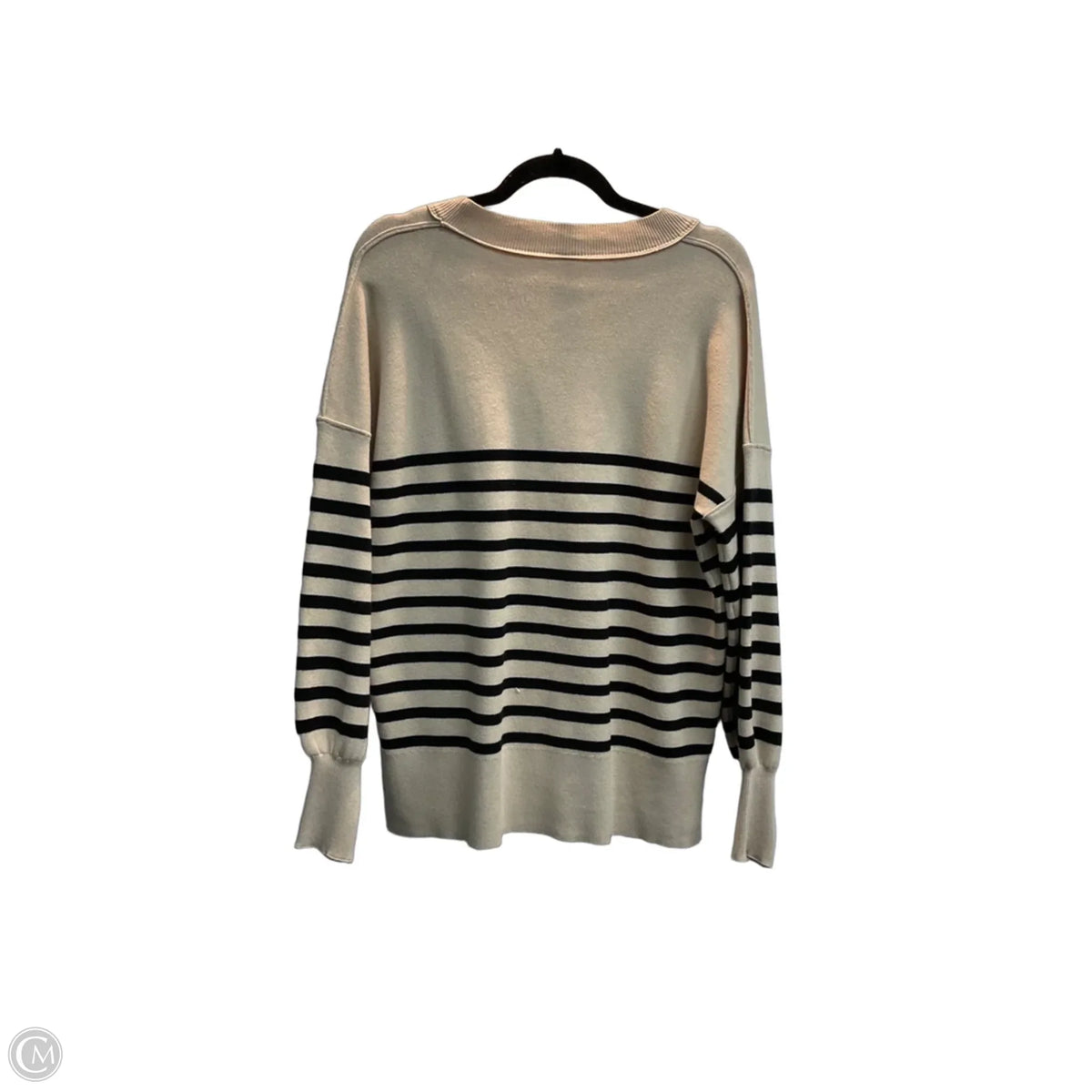 Sweater By Clothes Mentor In Striped Pattern, Size: S