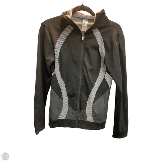 Athletic Jacket By Clothes Mentor In Black, Size: L