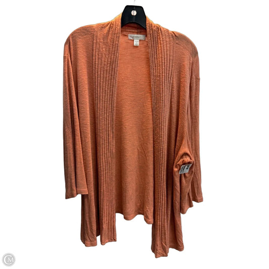 Cardigan By Cj Banks In Coral, Size: 2x
