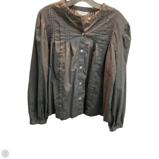 Top Long Sleeve By Time And Tru In Black, Size: M