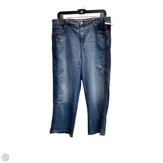 Jeans Wide Leg By Time And Tru In Blue, Size: 14