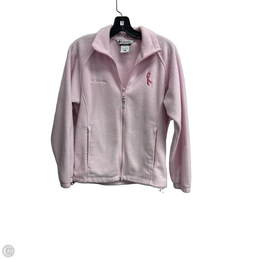 Jacket Fleece By Columbia In Pink, Size: S