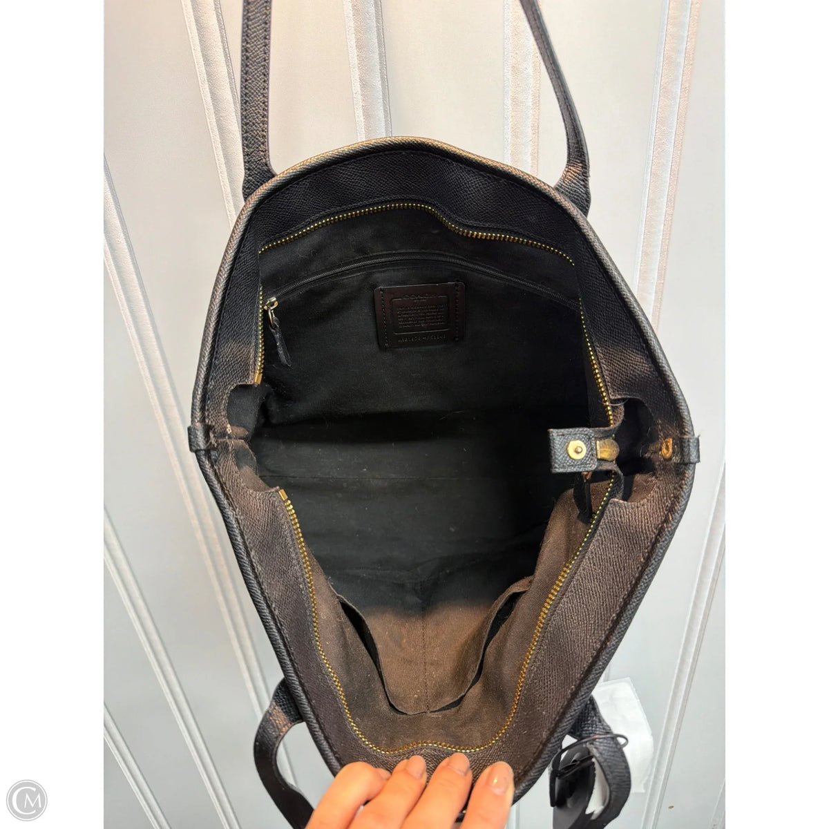 Tote Designer By Coach, Size: Medium