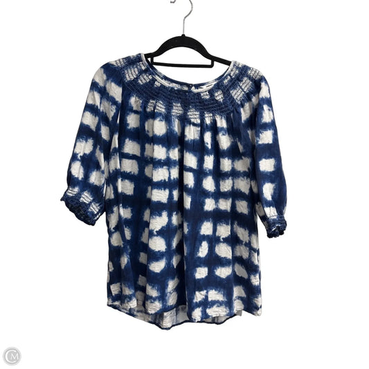 Top Short Sleeve By Sonoma In Blue, Size: 3x