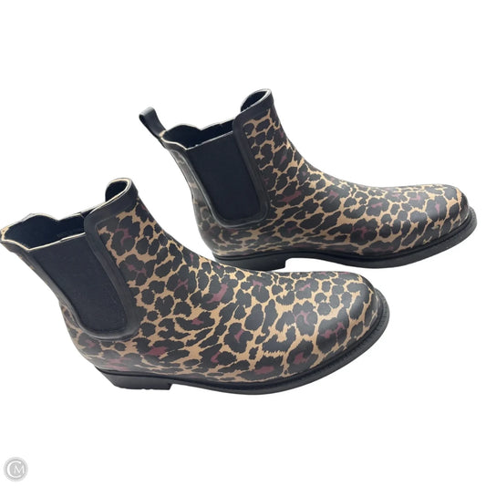 Boots Rain By J. Crew In Animal Print, Size: 8