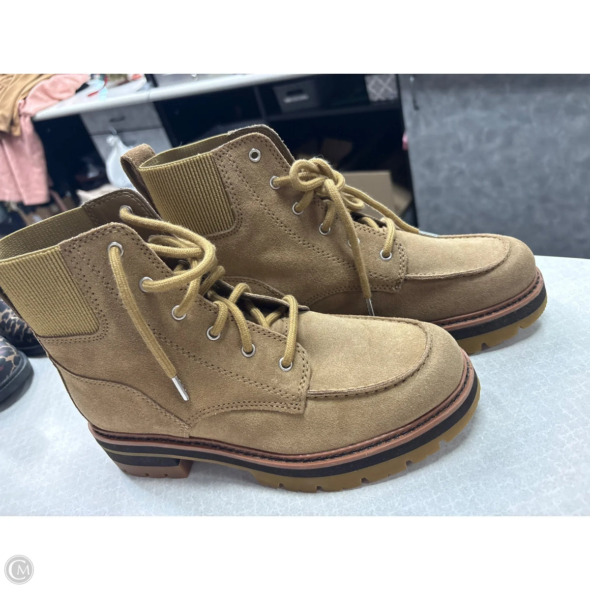 Boots Combat By Clarks In Tan, Size: 8.5