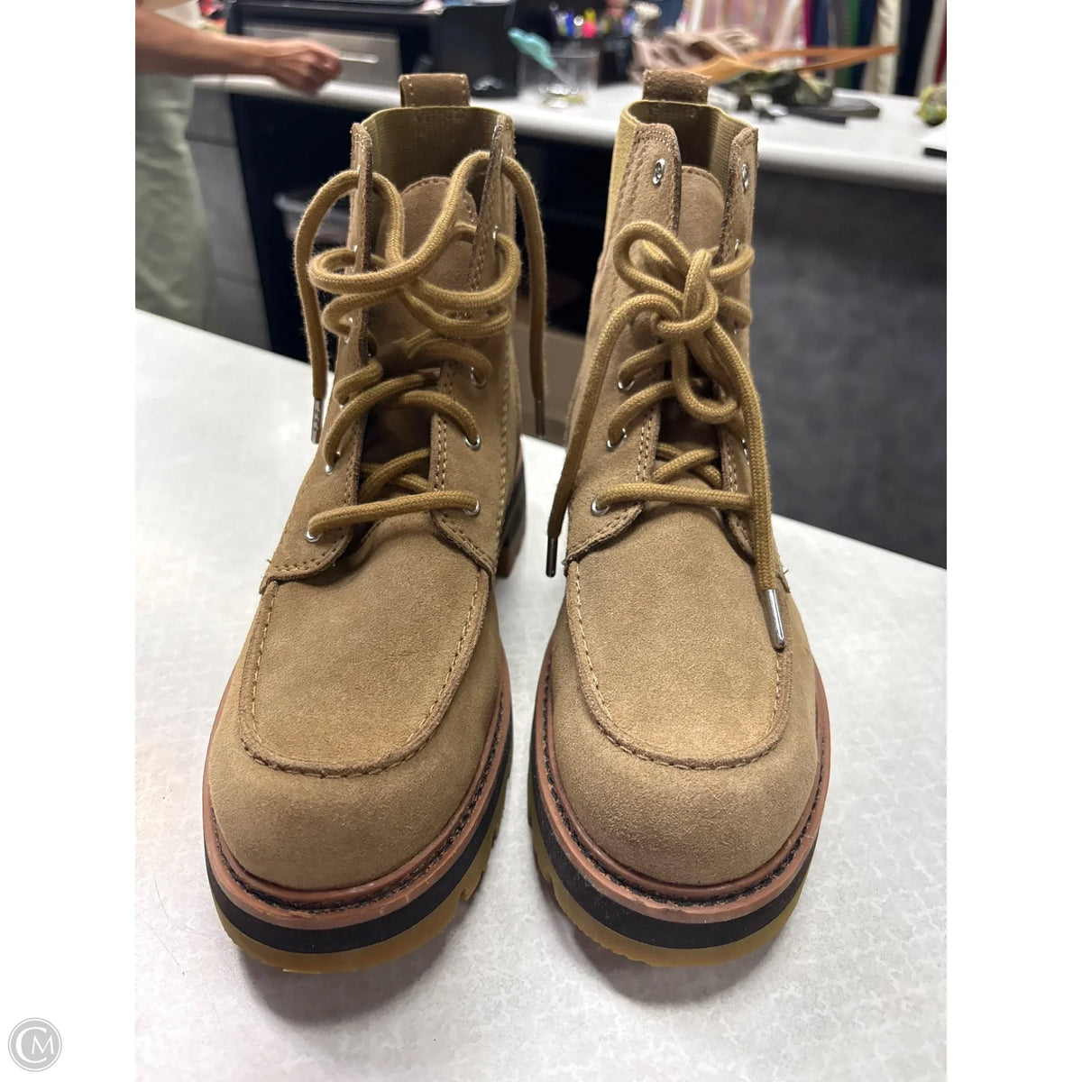 Boots Combat By Clarks In Tan, Size: 8.5