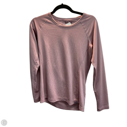 Athletic Top Long Sleeve Crewneck By Patagonia In Purple, Size: M