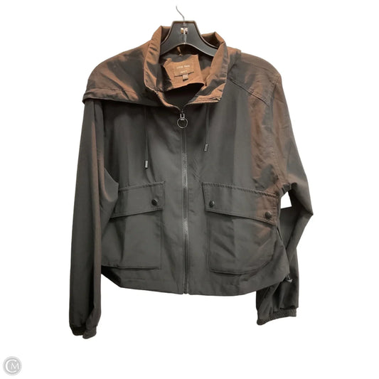 Jacket Windbreaker By Love Tree In Black, Size: M