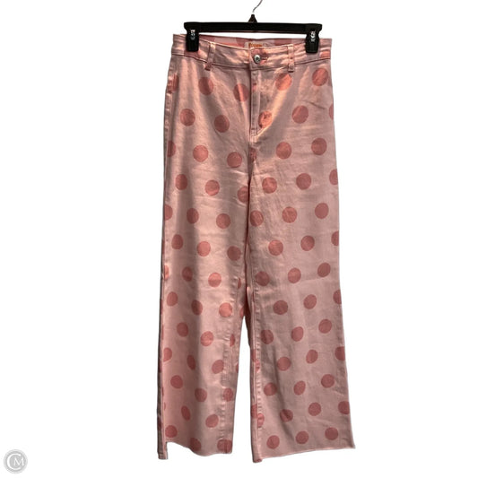Jeans Straight By Clothes Mentor In Polkadot Pattern, Size: 8