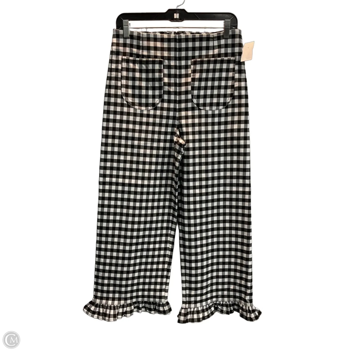 Pants Cropped By Eesome In Checkered Pattern, Size: L