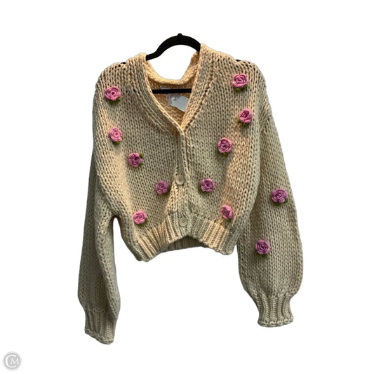 Cardigan By Eesome In Floral Print, Size: M