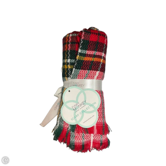 Scarf Winter By Clothes Mentor In Plaid Pattern