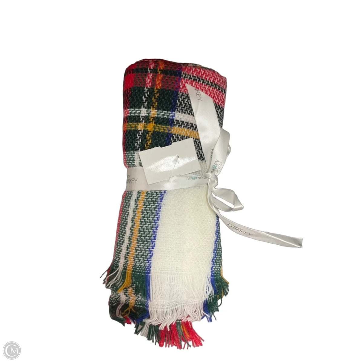 Scarf Winter By Clothes Mentor In Plaid Pattern