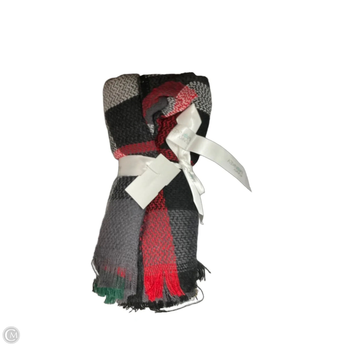 Scarf Winter By Clothes Mentor In Plaid Pattern