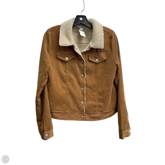 Jacket Fleece By Favlux In Tan, Size: M