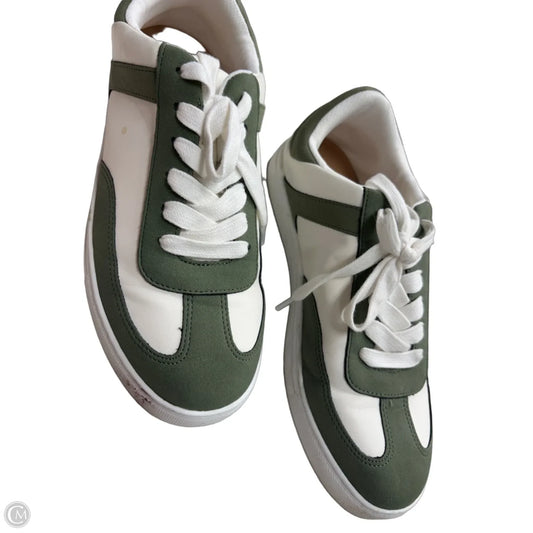 Shoes Sneakers By Maurices In Green & White, Size: 9