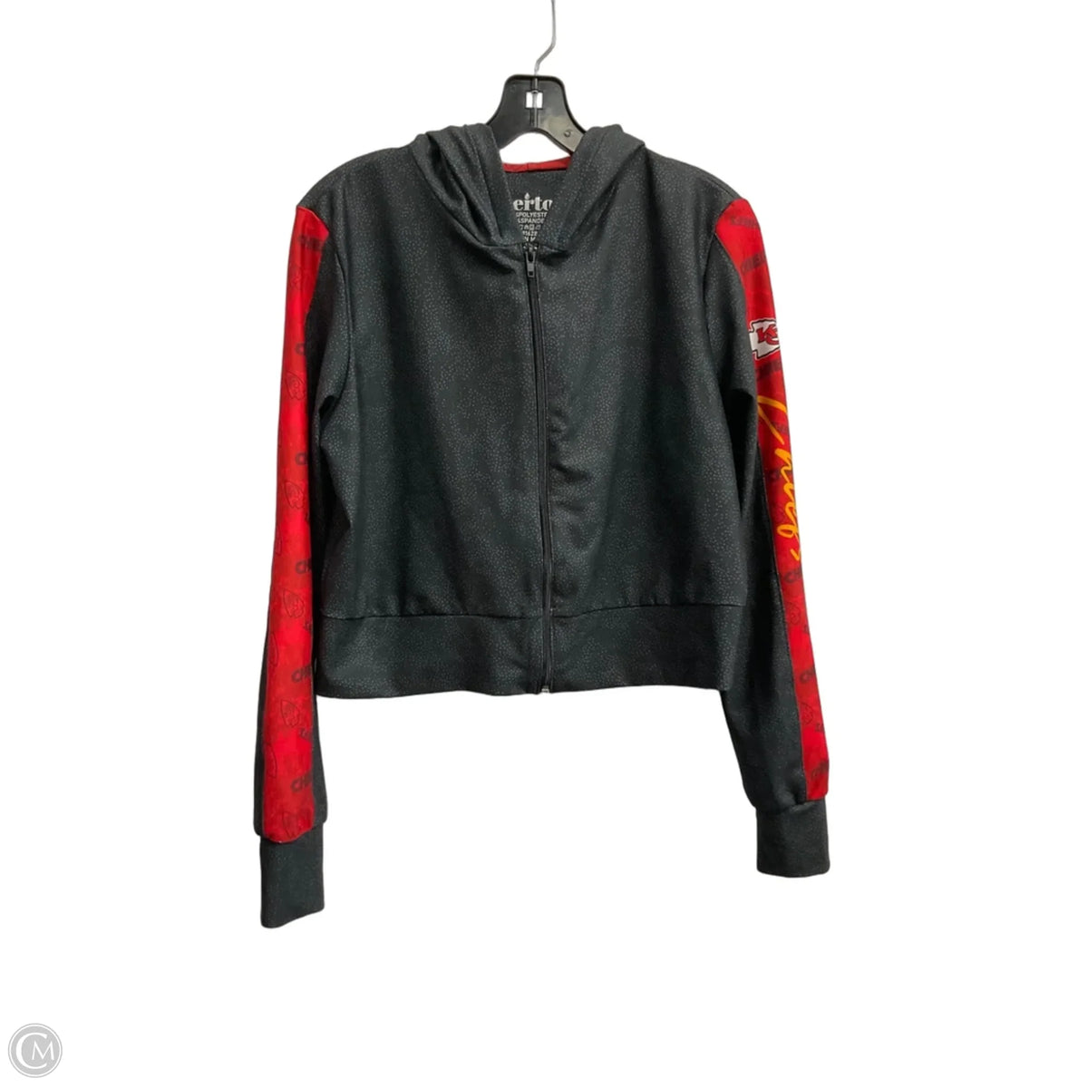 Athletic Jacket By Clothes Mentor In Black, Size: M