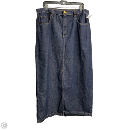 Skirt Maxi By Lane Bryant In Blue, Size: 14