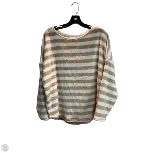 Sweatshirt Crewneck By Kori America In Striped Pattern, Size: L
