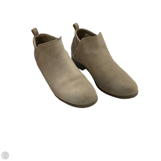 Boots Ankle Heels By Toms In Taupe, Size: 9.5