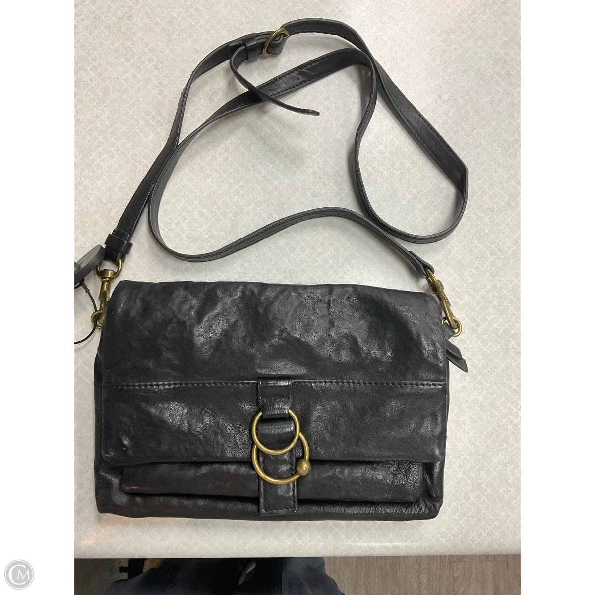 Crossbody Leather By Lucky Brand, Size: Medium