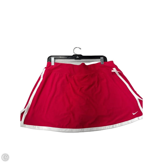 Athletic Skort By Nike Apparel In Pink, Size: Xl